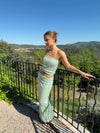 Emna maxi skirt with sequins – Mint green