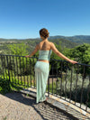 Emna maxi skirt with sequins – Mint green