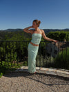 Emna maxi skirt with sequins – Mint green