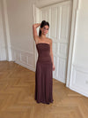 Totem maxi dress - Brown