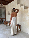 Donnia silk maxi dress - Off white