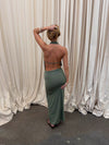 Annlise maxi dress with tie detail - Sage green