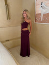 Baili maxi dress with cut out - Purple