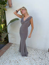 Flora maxi dress - Taupe