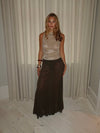 Chilalona maxi skirt - Brown
