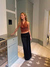 Stella maxi skirt with ties  - Black