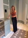 Stella maxi skirt with ties  - Black
