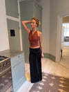 Stella maxi skirt with ties  - Black
