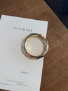 Tove bracelet with details – Nude/brown/gold