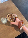 Tove bracelet with details – Nude/brown/gold