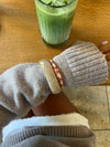 Arna bracelet with pattern – Pink/gold