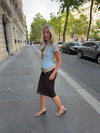 Una midi skirt - Brown