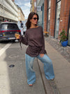 Dalya mesh blouse - Brown