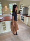 Gemma midi skirt- Brown