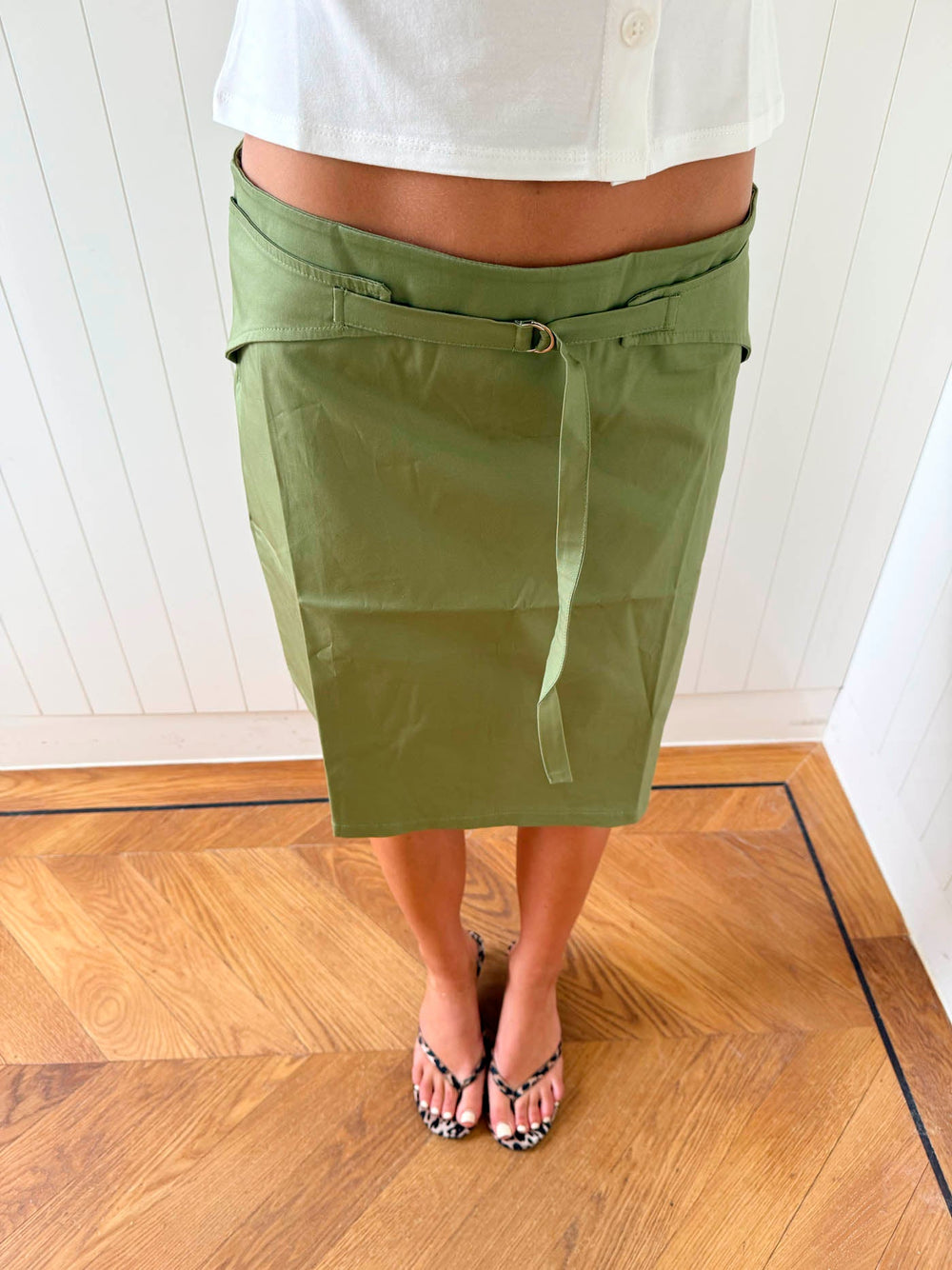 Scandivv midi skirt - Khaki