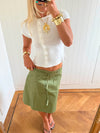 Scandivv midi skirt - Khaki