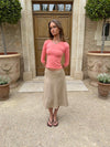 Gemma midi skirt - Beige