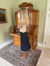 Britta midi skirt - Dark denim