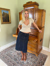 Britta midi skirt - Dark denim