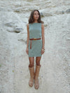 Dalia mini shimmer dress - Green