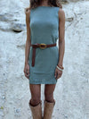 Dalia mini shimmer dress - Green