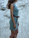 Dalia mini shimmer dress - Green