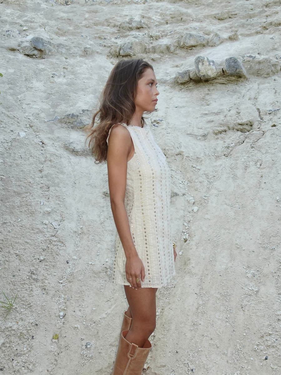 Tassy mini dress - Beige