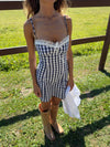 Tracy mini dress - Blue/white