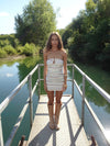 Audria mini dress - Brown/blue