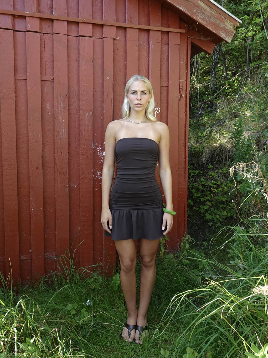 Lollie mini dress - Brown