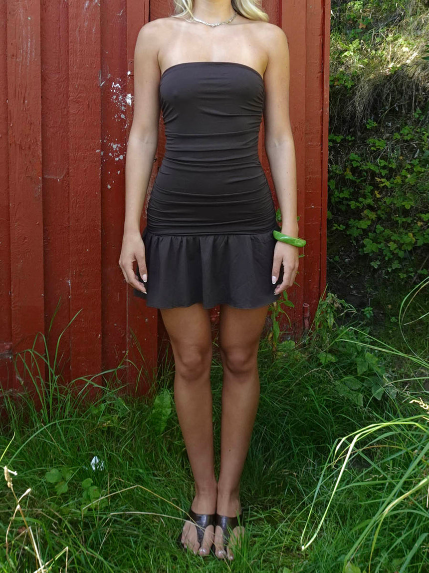 Lollie mini dress - Brown