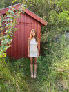 Kasy mini dress with sequins – Beige