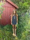 Lukka mini dress with polka dots - Black/white