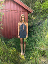Lukka mini dress with polka dots - Black/white