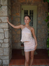 Elsine mini skirt with sequins - Light pink