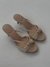 Teleo mini heels with buckle detail - Cream