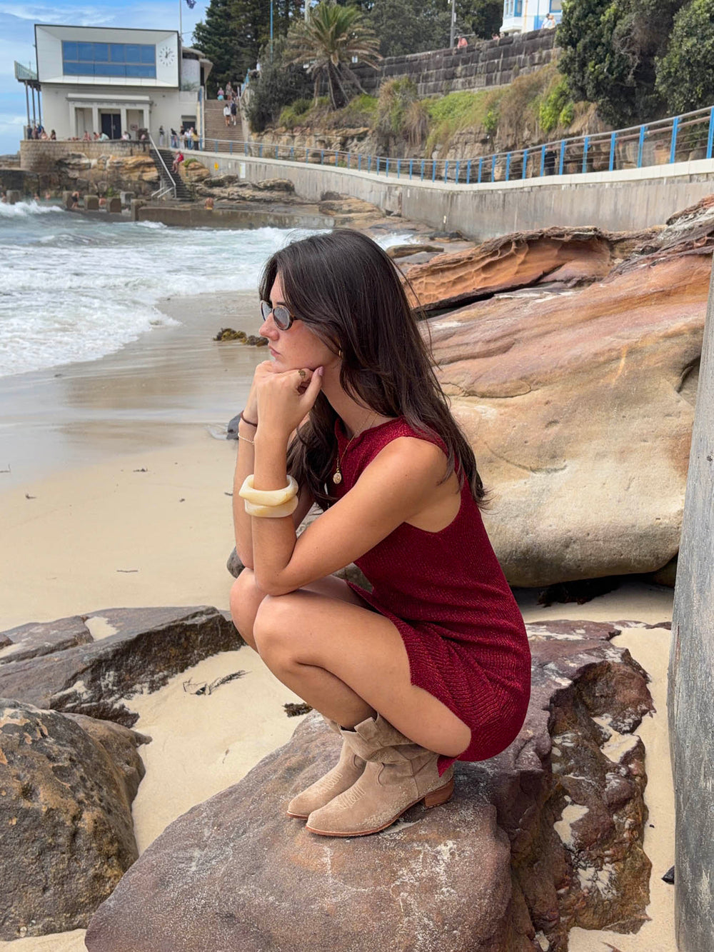 Nalle mini dress - Burgundy