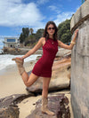 Nalle mini dress - Burgundy
