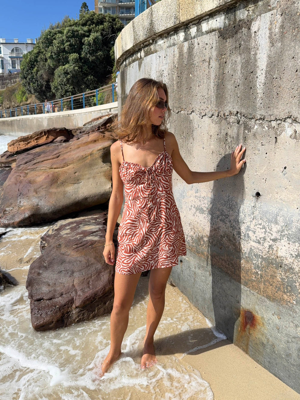 Lailina patterned mini dress - Zebra print