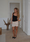 Stassy mini skirt with tie detail - Beige