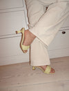 Yasmin woven mules – Light Yellow