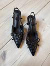 Sola mules with bow – Black