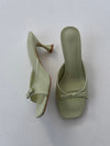 Pastella mules with bow - Mint green