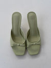 Pastella mules with bow - Mint green