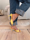 Pastella mules with bow - Light yellow