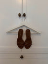 Anna mules with bow detail – Brown