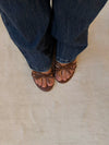 Anna mules with bow detail – Brown