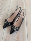 Bobla heels with buckle – Black