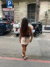 Jenny mini skirt with belt - Beige