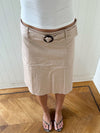 Scandivv skirt with belt - Beige